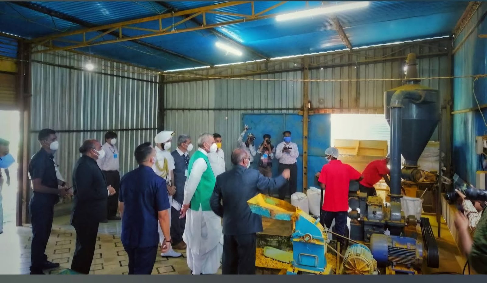 Visit to the processing unit